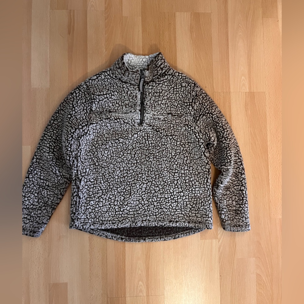 Cozy Kids Fleece Pullover - Black and White